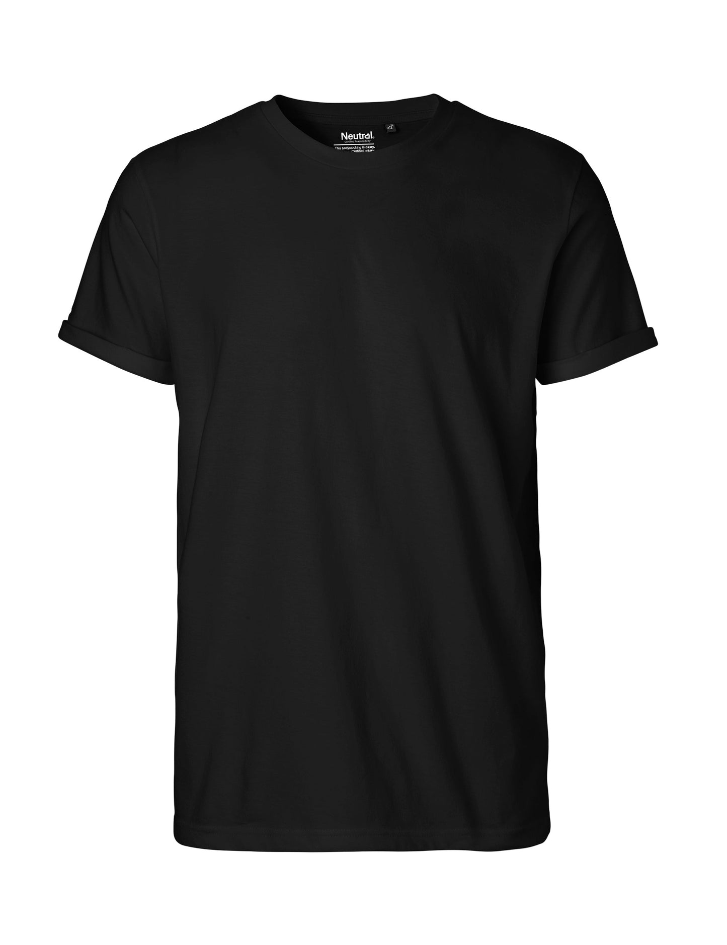 Fairtrade Organic Rolled Sleeve T-shirt: Mens