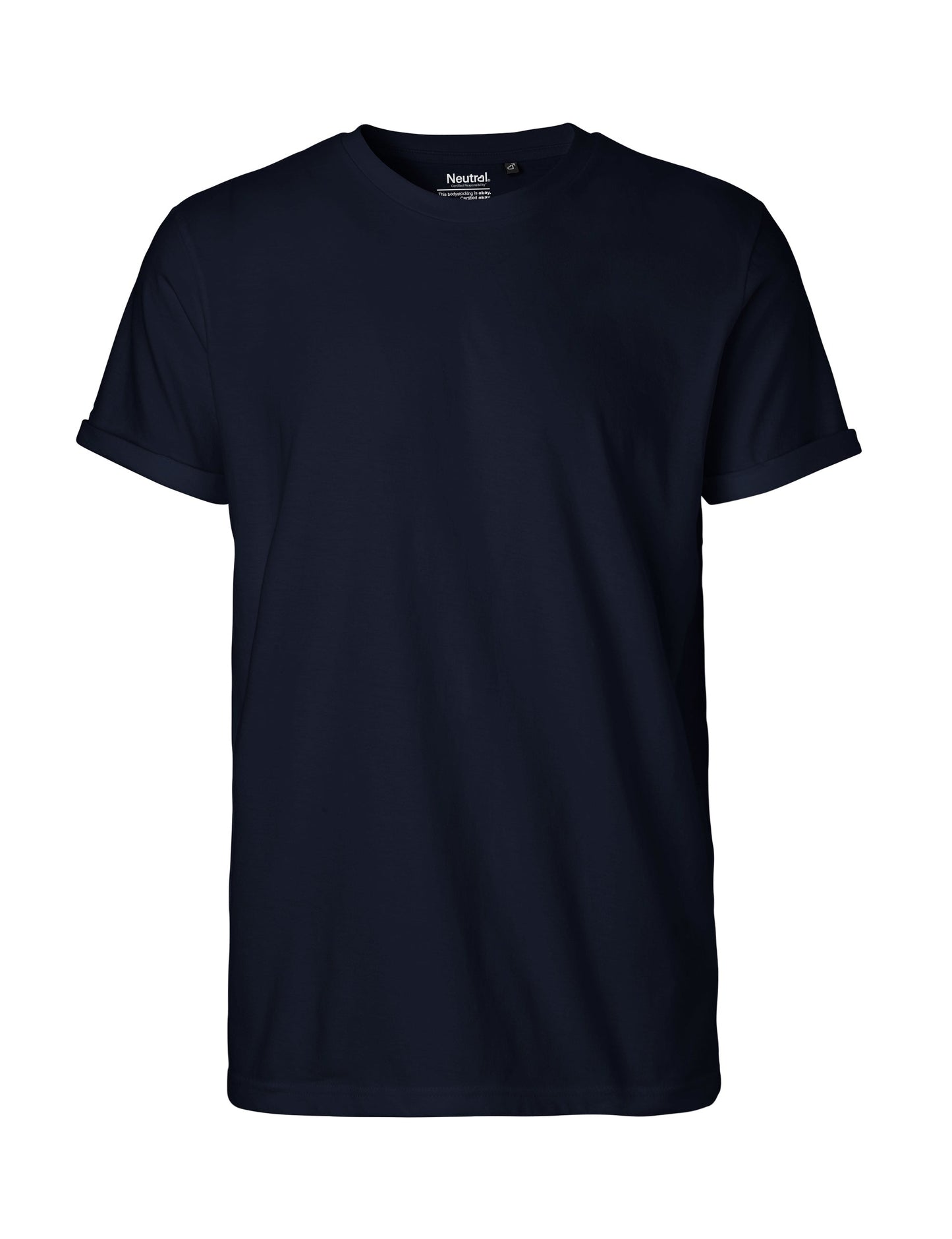 Fairtrade Organic Rolled Sleeve T-shirt: Mens