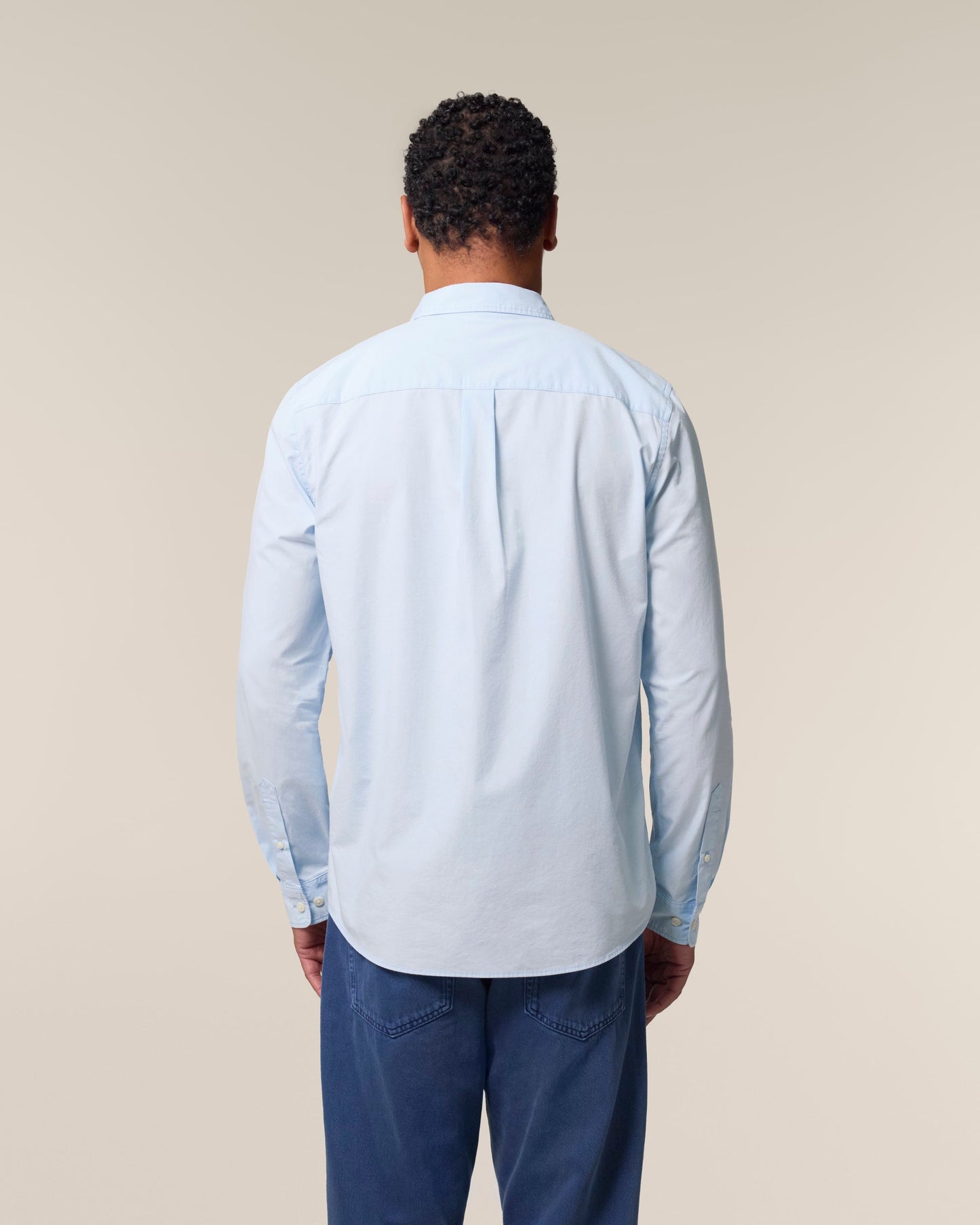Organic Poplin Long Sleeve Shirt: Mens
