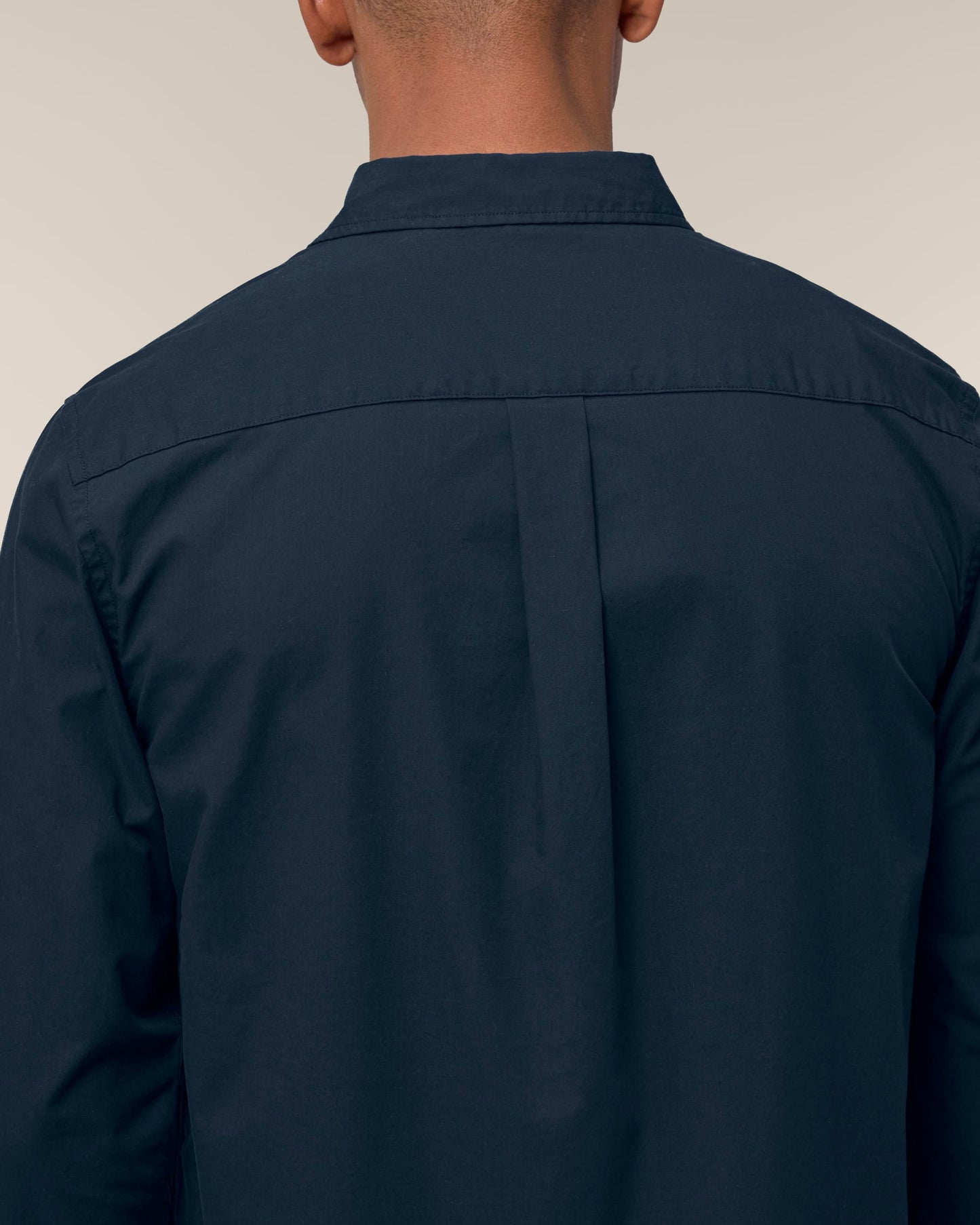 Organic Poplin Long Sleeve Shirt: Mens