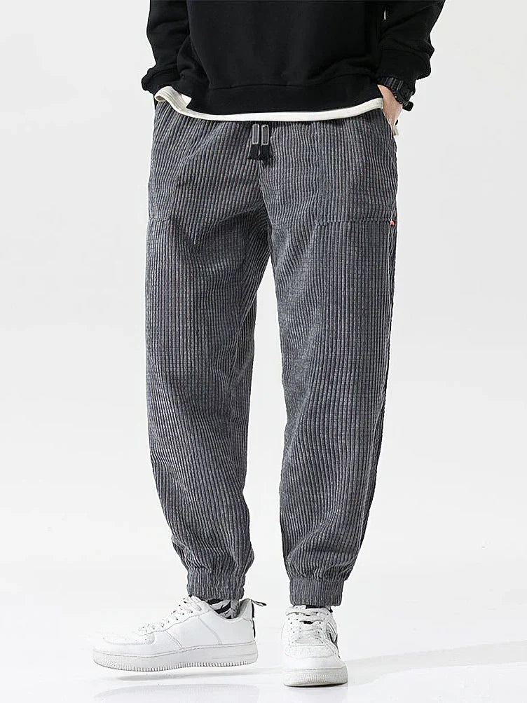 Zoyleircn Corduroy Sweatpants For Men Loose Fit Tech Fleece