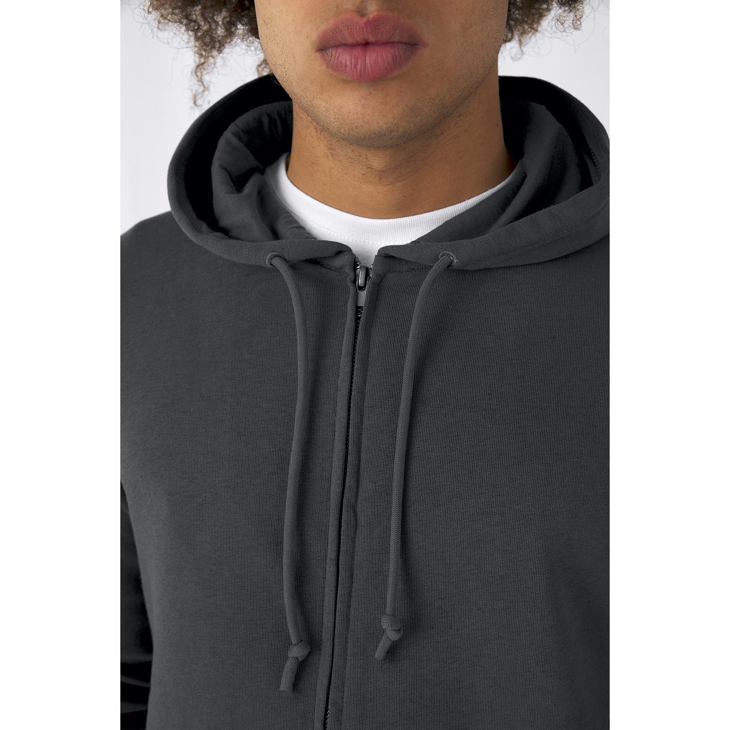 Organic Essential Zipped Hoodie: Mens