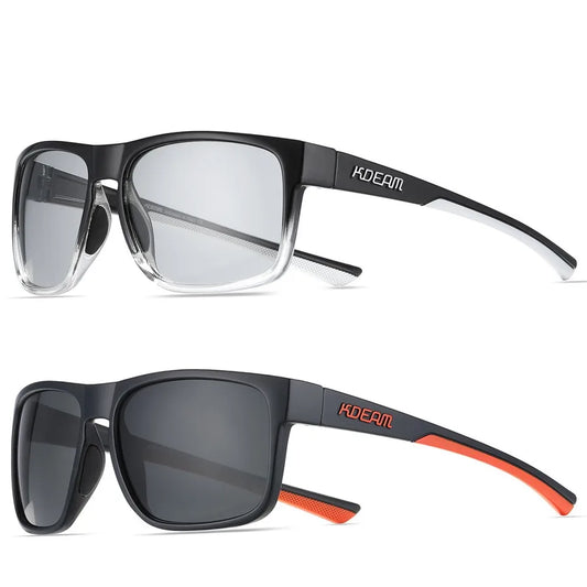 casual sports solid color pc square full frame men's sunglasses